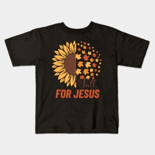 Fall for Jesus Christian Kids T-Shirt